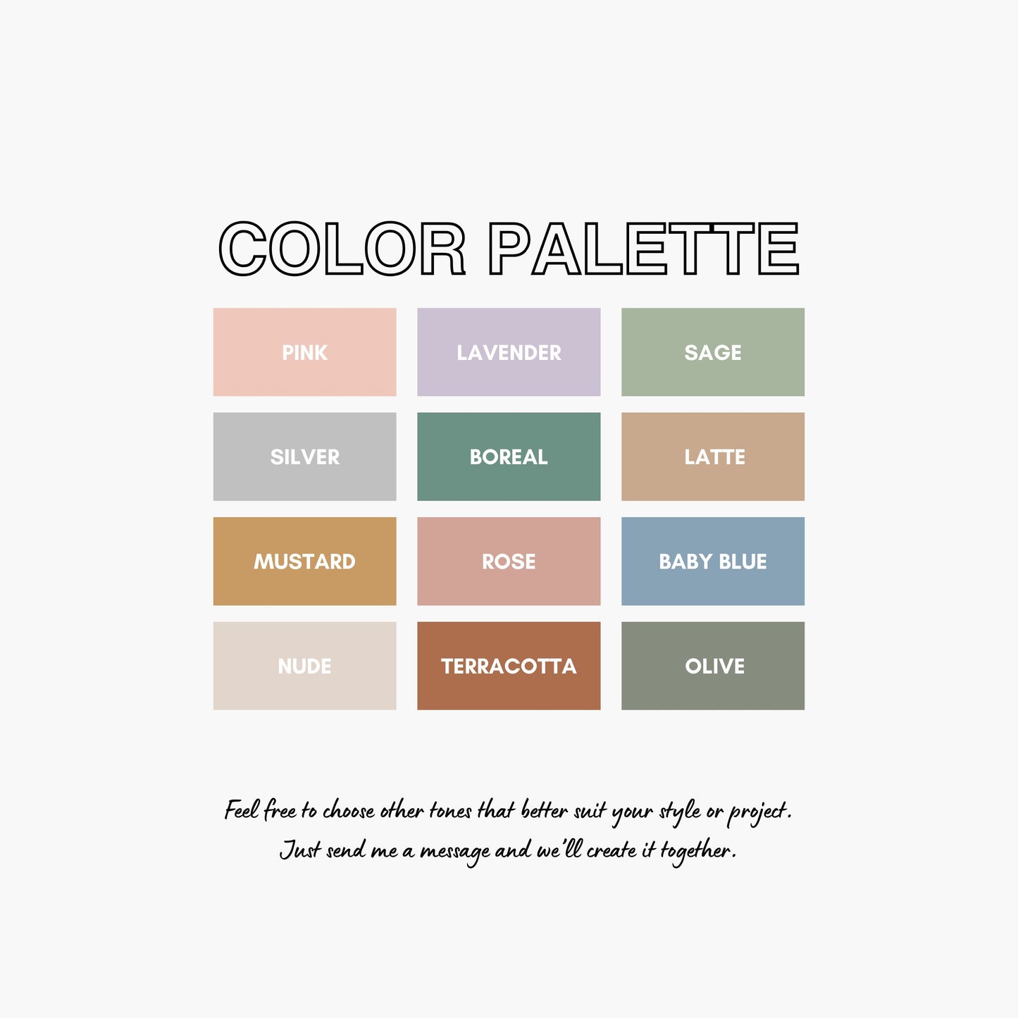 color palette boreal studio