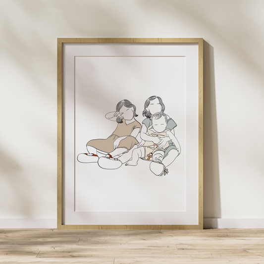 Family Portrait Minimalist