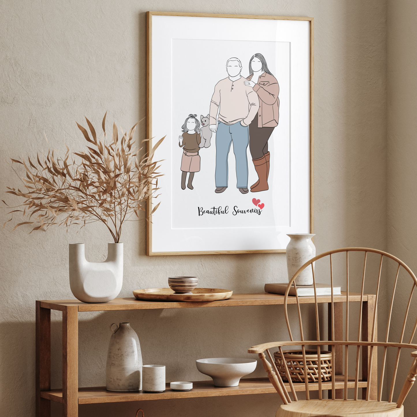 Family Portrait Minimalist