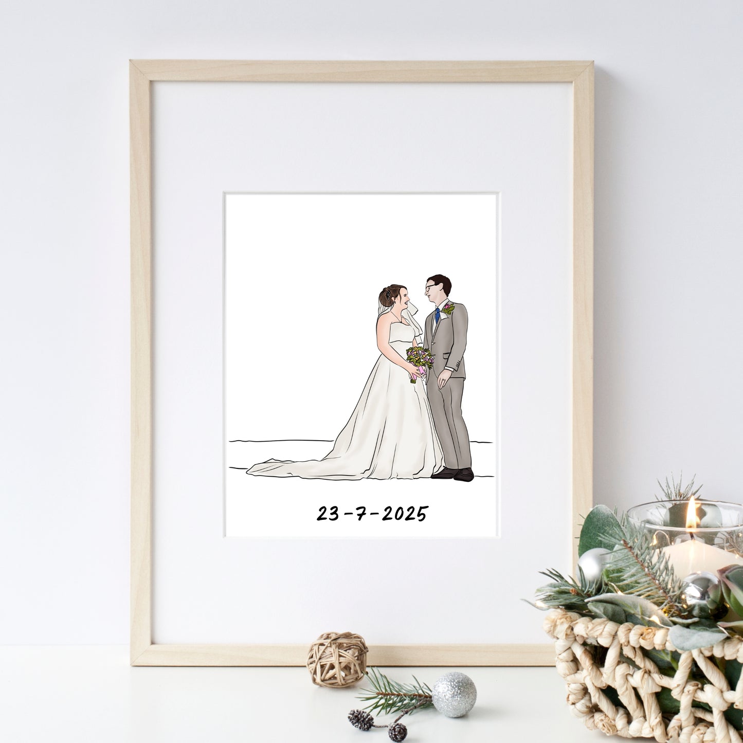 Personalized couple artwork