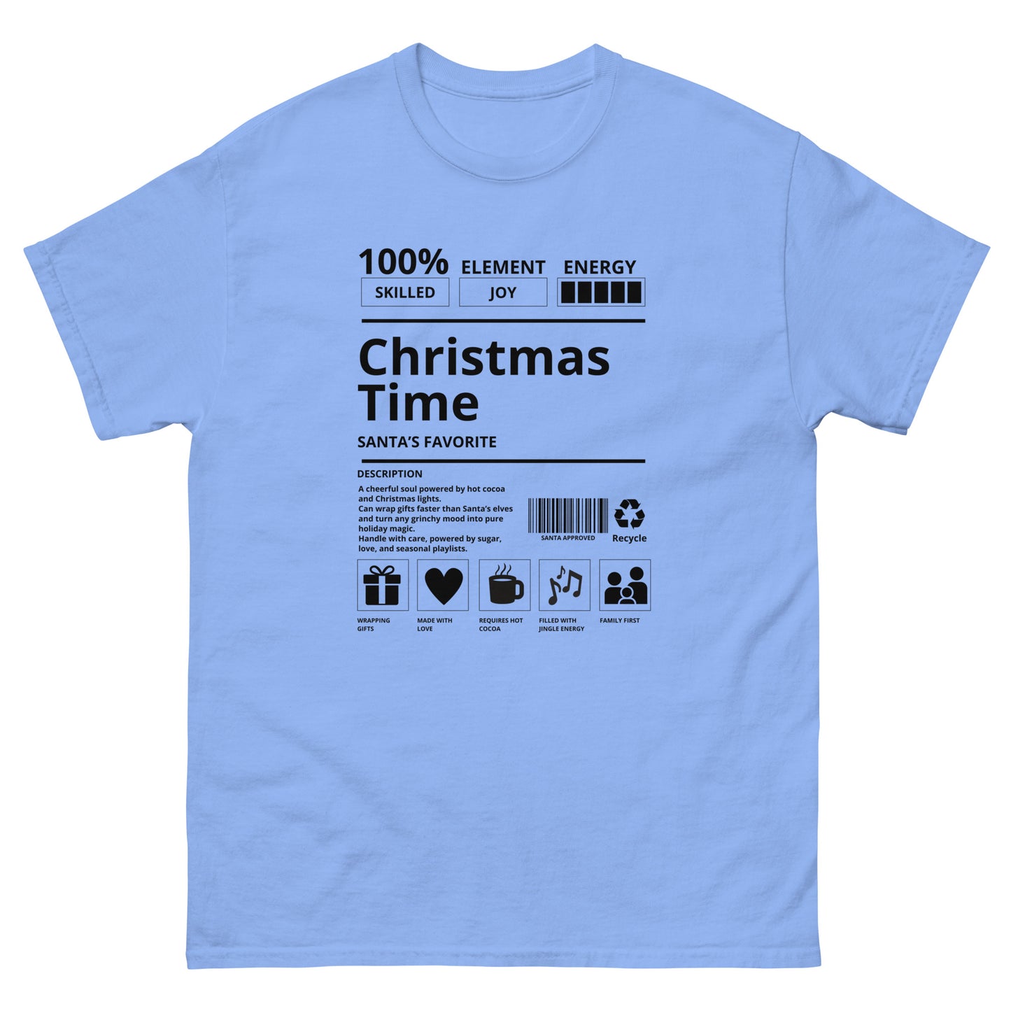 Christmas Time Santa's Favorite Unisex T-Shirt - Holiday Tee