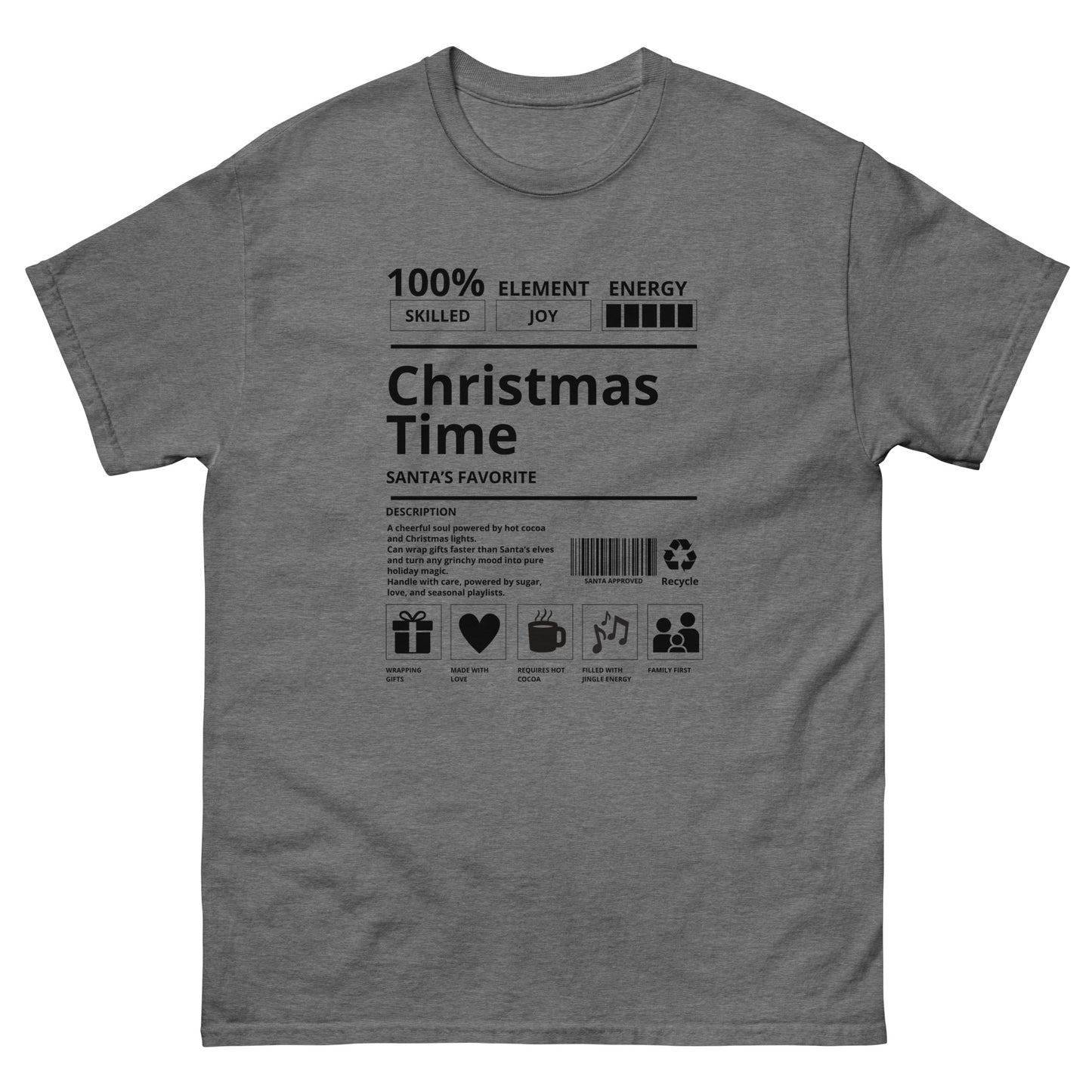 Christmas Time Santa's Favorite Unisex T-Shirt - Holiday Tee