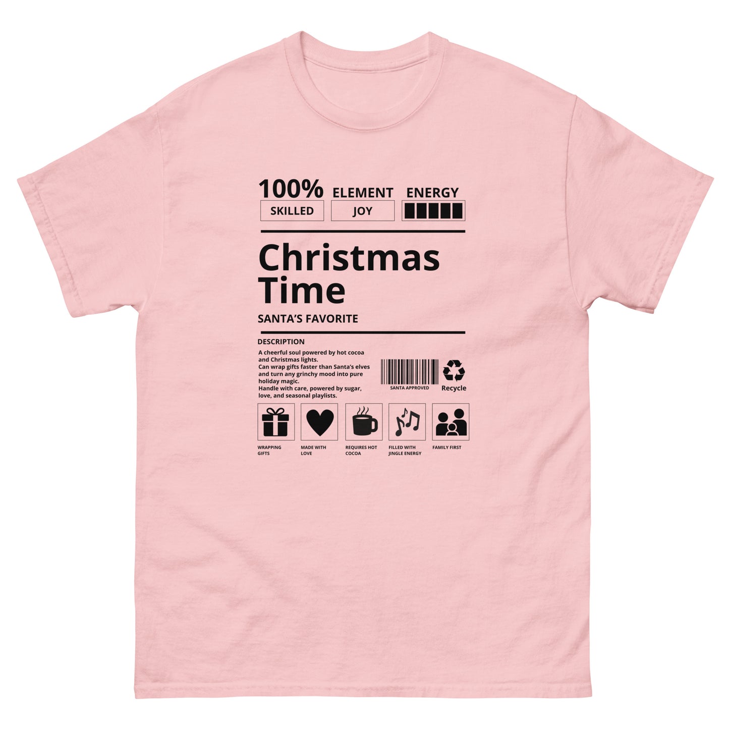 Christmas Time Santa's Favorite Unisex T-Shirt - Holiday Tee