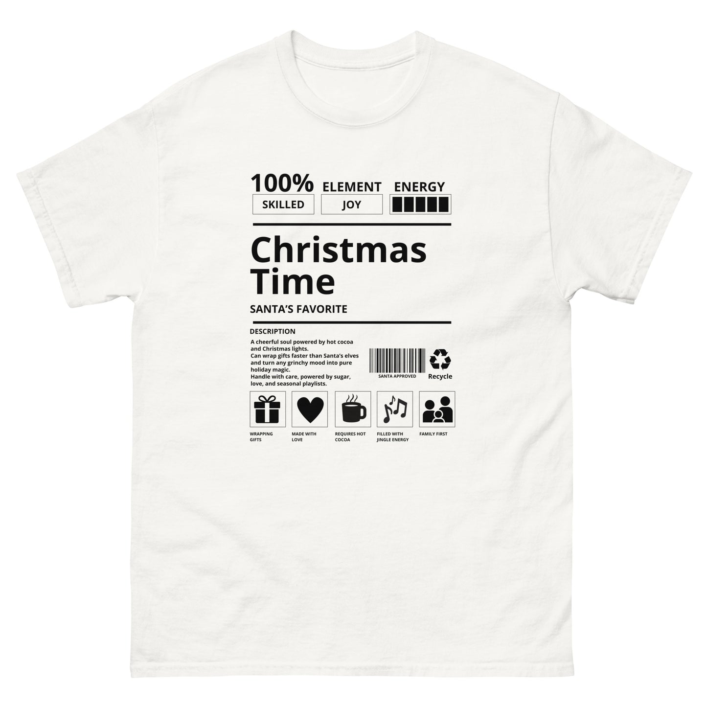 Christmas Time Santa's Favorite Unisex T-Shirt - Holiday Tee
